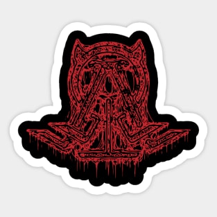 Dark, Dreary, and Deathly #1 (Red) Sticker